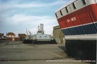 BH7 being moved to The Hovercraft Museum